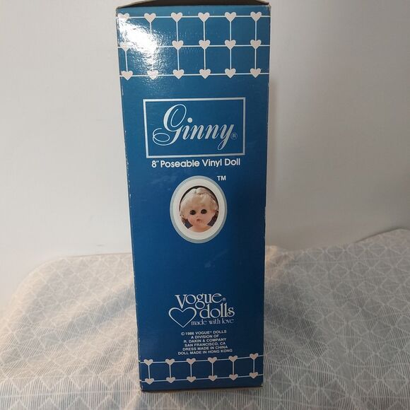 Vintage 1986 VOGUE GINNY VINYL 8” DOLL WITH STAND September in Box - Picture 8 of 11
